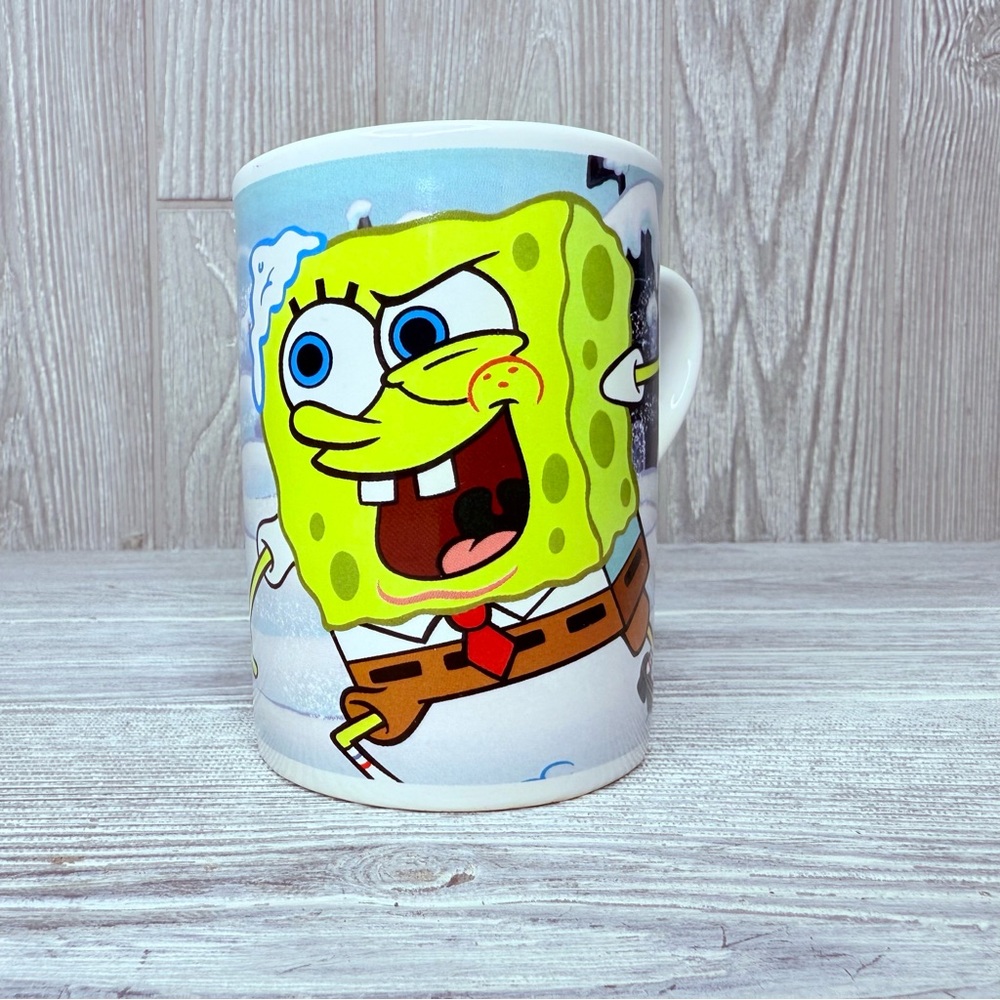2007 y2k sponge Bob and Patrick Nickelodeon coffee cup tea mug ceramic cup